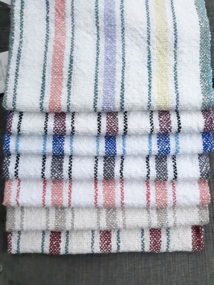 Striped towels Foxfire