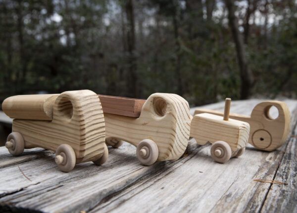 Handmade Wooden Toy Trucks